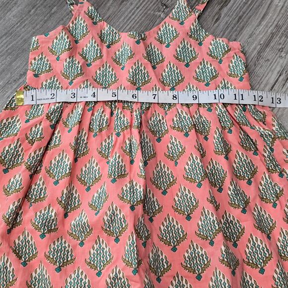 Yo Baby Pink Floral Spring Summer Dress Girl's 5 - Picture 7 of 9